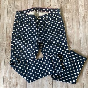 Kate spade polka dot jeans size 27